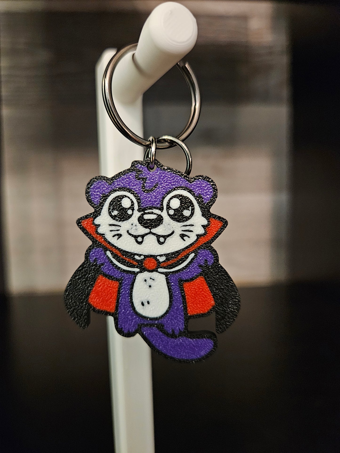 Cute Vampire Otter Keychain - 3D Printed